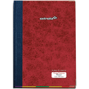 Libro Florete Estrella Forma Francesa 192 Hojas 4 Manos Rayado