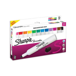 Marcador De Agua Sharpie Acuacolor Con 12 Colores