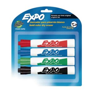 Marcador Para Pizarrón Expo Con 4 Colores Básicos