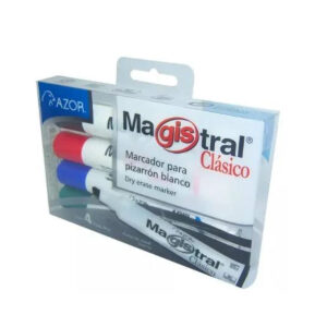Marcador Para Pizarron Magistral 83474 Clasico C/4