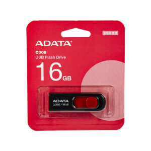 Memoria Adata Usb 16Gb C008 Negra C/Rojo