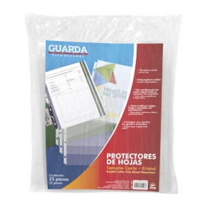 Protector De Hoja Carta Mica Guarda 335 Perforada - Pack Con 25