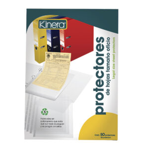 Protector De Hojas Mica Kinera 363 Perforada Oficio