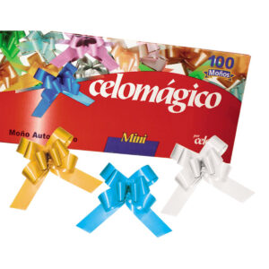 Moño Celomagico Mini Liso Con 100 Surtido Claro
