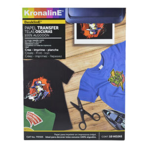 Papel Transfer Kronaline Tr305 Telas Obscuras Con 10