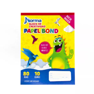 Block Papel Bond Carta Norma 80 Hojas