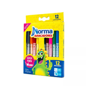 Plumones Norma Lavable Con 12