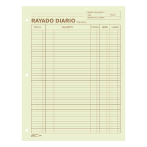 Block Contable Printaform 5002 Rayado Diario