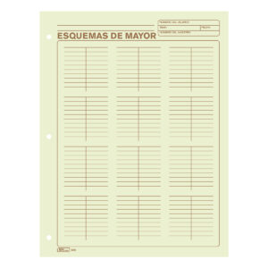 Block Contable Printaform 5003 Esquema De Mayor T