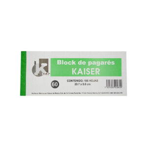 Block Contable Recibo De Pagaré Kaiser Con 100 Hojas