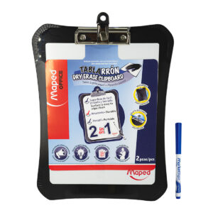 Tabla Con Broche Maped 350210 Negra C/Pizarra