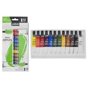 Pintura Acrilica Pebeo Studio - Set Con 12 Tubos