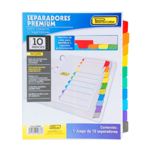 Separador Printaform 10 Divisiones