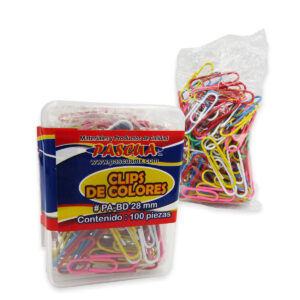 Clip Pascua Colores 28 Mm Con 100