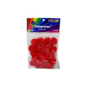 Pom Pom Confetti # 25 C/25 Rojo 144