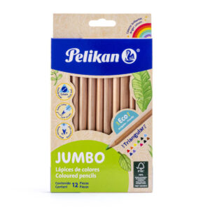 Lápices De Colores Pelikan C/12 Jumbo Triang