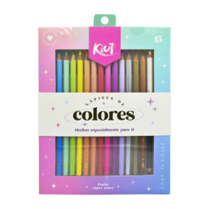 Lápices De Colores Norma Kiut Redondos Con 15