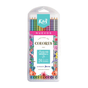Lápices De Colores Norma Kiut Redondos Con 24