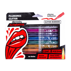 Plumones Crayola Glitter Con 8