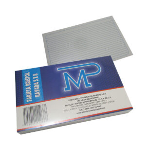 Tarjeta Rayada 5X8 Cm De Trabajo Mp - Con 100