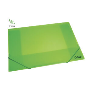 Carpeta Con Liga Celica Doble Carta Translucida - Amarillo