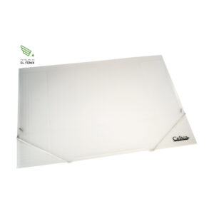 Carpeta Con Liga Celica Doble Carta Translucida - Blanco