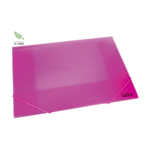 Carpeta Con Liga Celica Doble Carta Translucida - Rosa Pastel