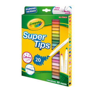 Plumones Crayola Super Tips C/20 Delgados Lav