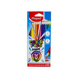 Lápices De Colores Maped Strong Con 12 Triangular