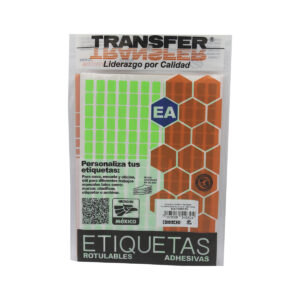 Etiqueta Transfer Fluorescente # 1 09X13