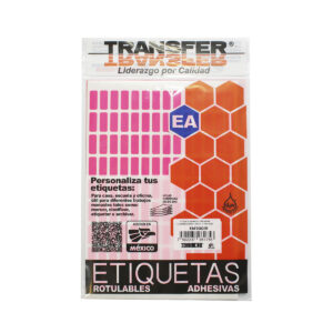Etiqueta Adhesiva Transfer Fluorescente # 4 08X20 Rosa