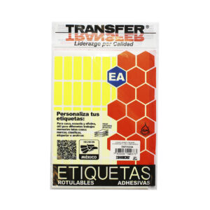 Etiqueta Transfer Fluorescente # 6 13X38