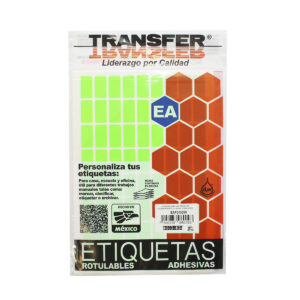 Etiqueta Transfer Fluorescente # 8 13X25