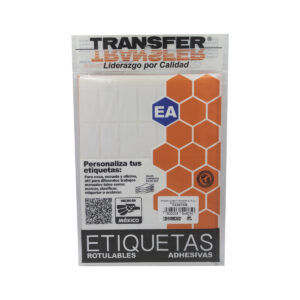 Etiqueta Adhesiva Transfer Blanca (B) # 23 19X38