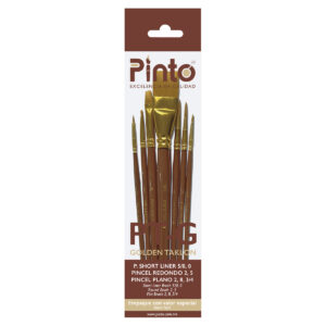 Pincel Pinto Taklon Ptg Set Dorado