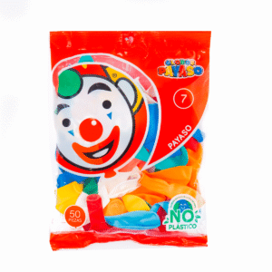 Globo Payaso # 7 Con 50 Surtido