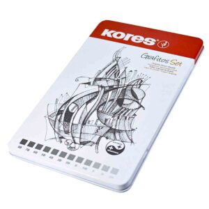 Lápiz De Dibujo Kores C/12 Cj Metalica