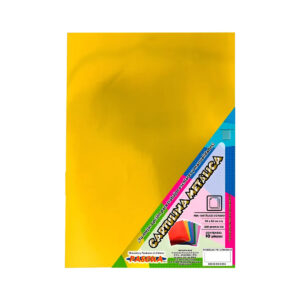 Cartulina Metalica Tipo Espejo Pascua 50X65 Dorado
