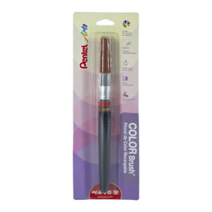 Pincel Pentel Arts Color Brush Recargable Tinta Sepia Bl.