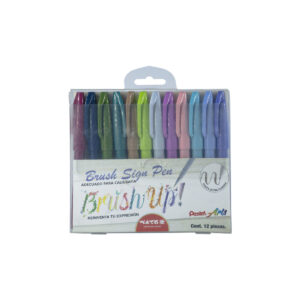 Plumones Pentel Arts Brush Sing Pen C/12 Pastel