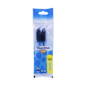 Bolígrafo Paper Mate Kilometrico 100St C/2 Negro