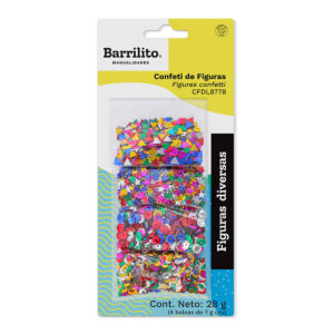 Confeti Barrilito De Figuras 28 Gr Diversas