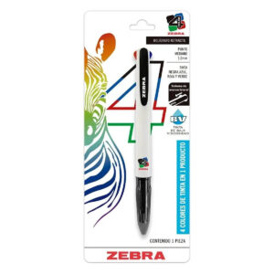 Bolígrafo Zebra Lv 4 Col