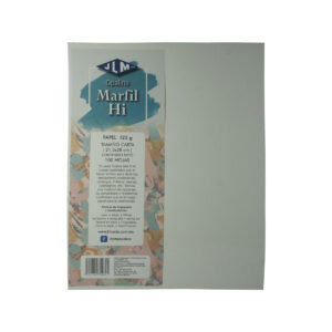 Papel Opalina Hi Carta Marfil 125 G - Paq Con 100 Hojas