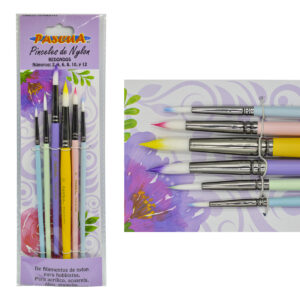 Pincel Pascua Nylon Redondos - Set 6 Pinceles