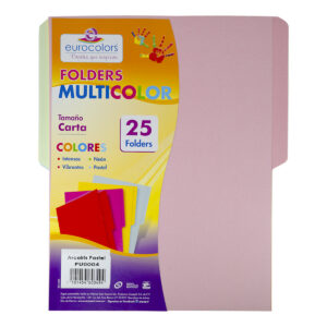 Folder Eurocolors Cta Multicolors Pastel Arcoiris C/25