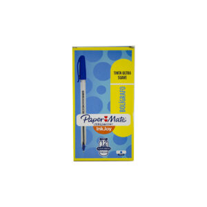 Bolígrafo Paper Mate Kilometrico 100 Med Bas Azul C/12