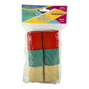 Papel Crepe Pascua Navidad C/6 Rollitos