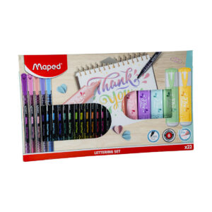 Set Escritura Lettering - 16 Rotuladores + 6 Marcadores Maped