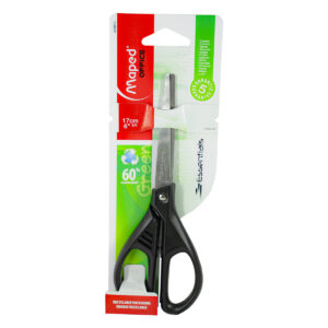 Tijera Para Oficina Maped 468010 Essential Green Negra 17 Cm